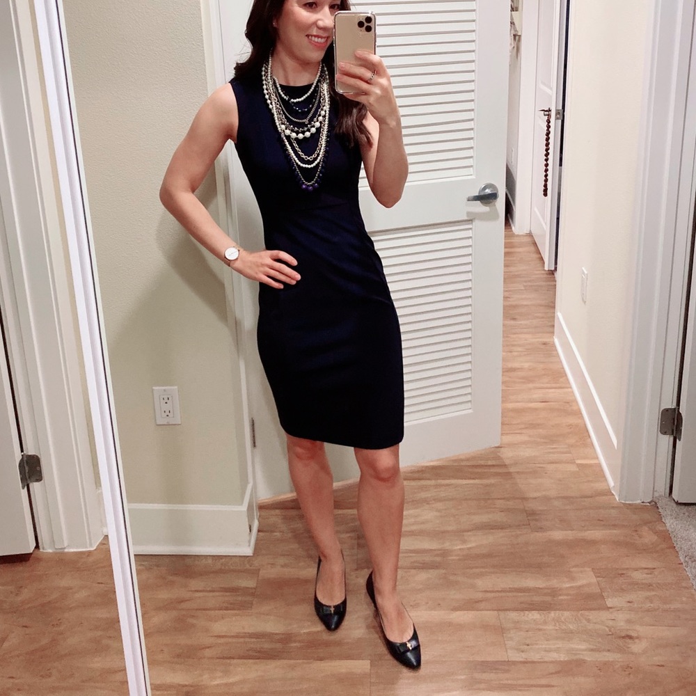 Calvin Klein Navy Dress. Size 0P